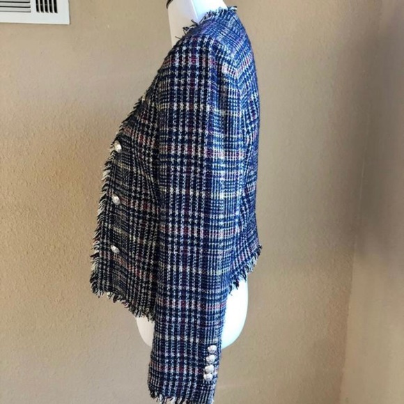 Veronica Beard Metalic Tweed dickey jacket sz 6 - Picture 5 of 11